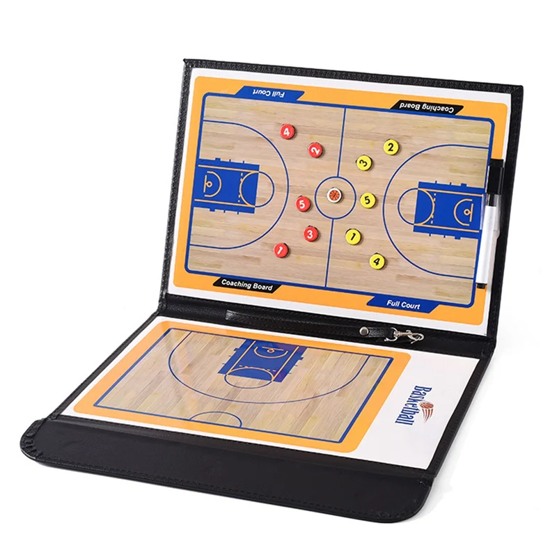 A61P Opvouwbaar magnetisch tactiekbord Basketbalspel Training Klembord Basketbaltactiekbord