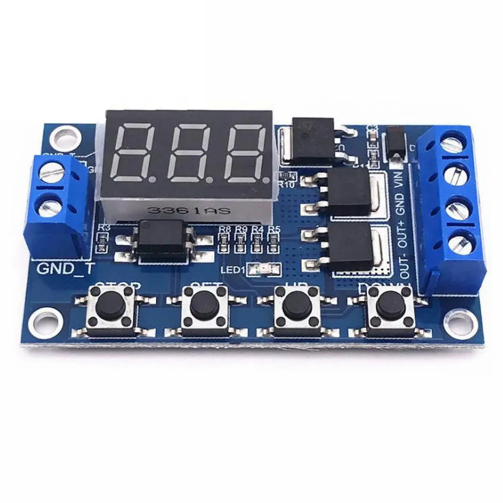 Triggerzyklus-Timing, Verzögerungsschaltkreis, Dual-MOSFET-Steuerplatine ersetzt Relaismodul, 12/24V – Detail 2