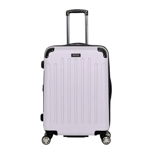 

Kenneth Cole REACTION Renegade Luggage Expandable 8-Wheel Spinner Lightweight Hardside Suitcase, Orchid Ice, 24-Inch Checked