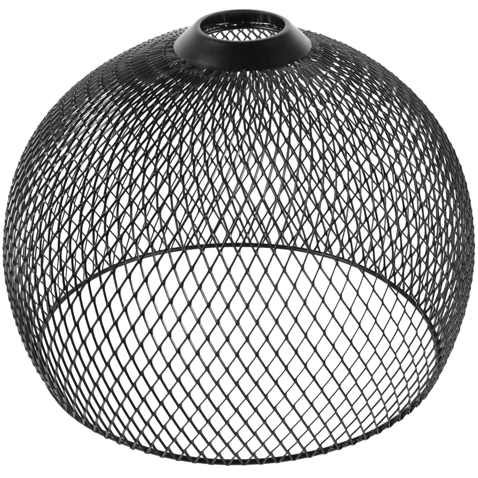 

Modern Lamp Shade 240x230mm Black Mesh Cage Pendant Lampshade Replacement for Home Office Decorative Chandelier Shades Wire