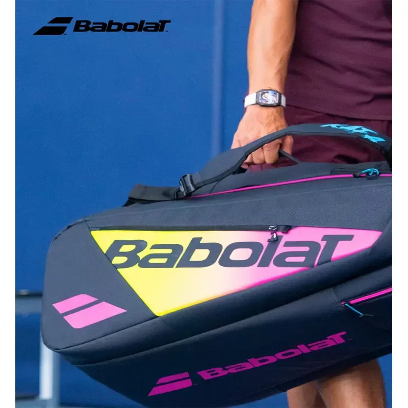 BABOLAT-حقيبة تنس احترافية ، حقيبة ظهر مضرب Aero Rafa نقية ، قابلة للطيّ ، خفيفة ، فاخرة ، أصلية ، 6R ، 12R ، Nadal ،