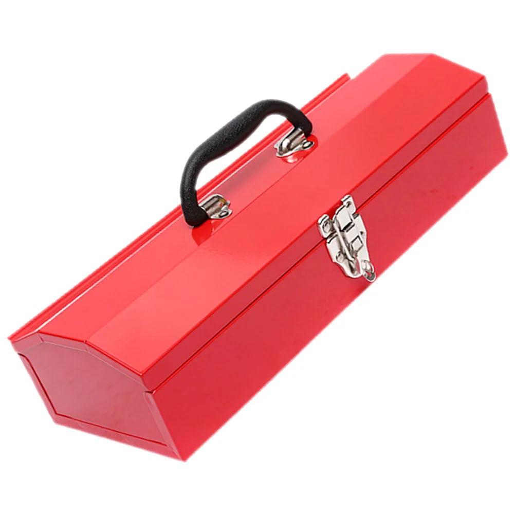 

Heavy Duty Tool Box Metal Storage Case for Mechanics Portable Tools Organizer Container Sundries Repair Work Home Garage