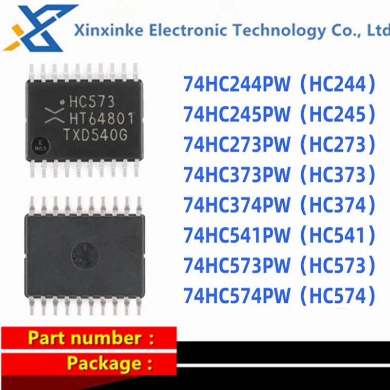 

10PCS 74HC244PW 74HC245/273/373/374/541/573PW TSSOP20 74HC574PW HC244 HC574 HC573/541/374/373/273/245 Flip Flops Logic ICs