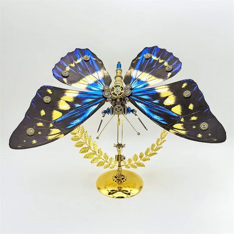 Rompecabezas de Metal 3D, Kit de modelo de mariposa y diosa, bricolaje, modelos de insectos mecánicos Cyberpunk, juguete de montaje para adultos y niños, regalo