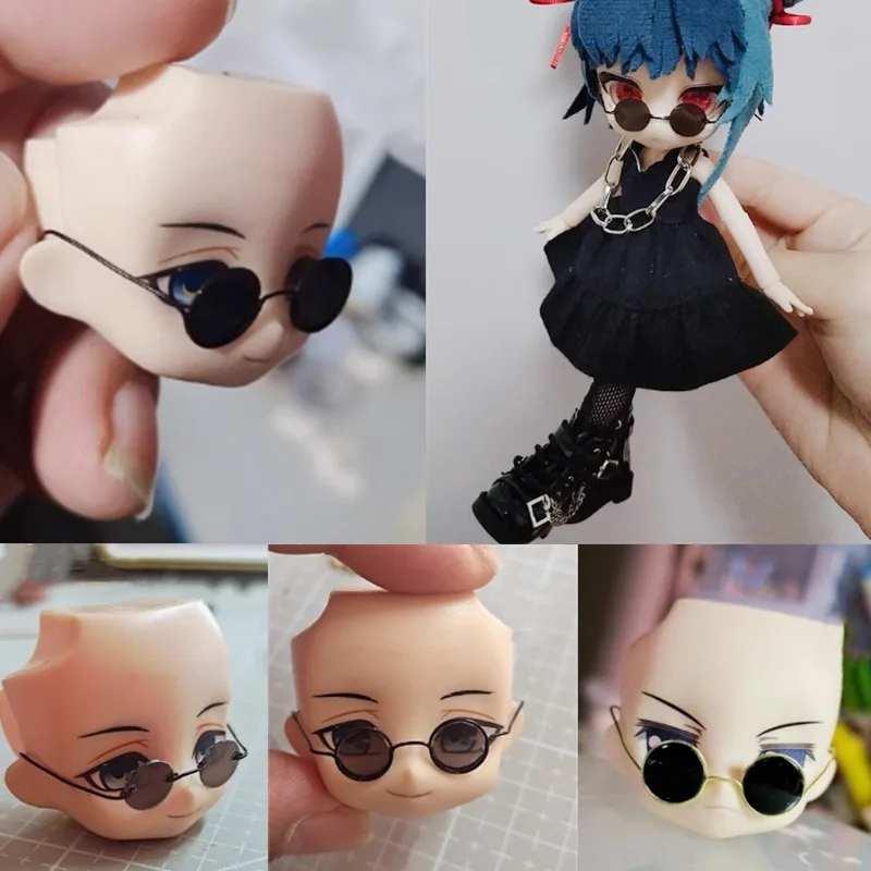 

Ультра легкая глина OB11, форма для кукольных очков, сделай сам, ручная работа, мультяшный персонаж, кукла, моделирование, креативные формы для украшения лица, аксессуары