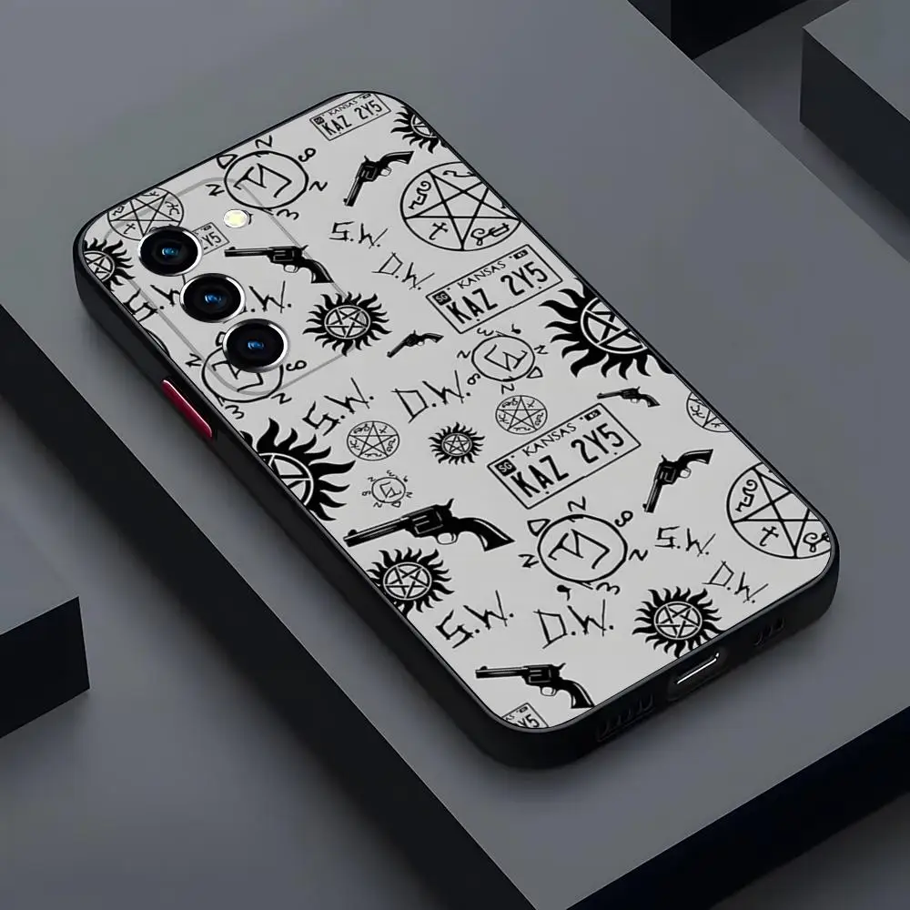 Supernatural Phone Case Matte Transparent For Samsung S21 S22 FE S23 S24 Plus S25 Ultra Back Cover - view 5