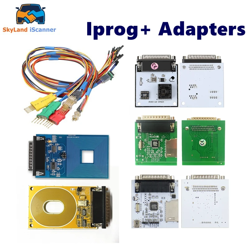 

For iProg V87 Programmer Replace Parts CAN BUS/K-Line/RFID/MB IR/PCF79XX Probe Adapters Without Soldering/ 35080/160 Best