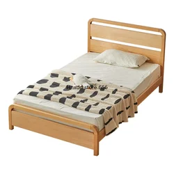 All solid wood children's single bed imported beech