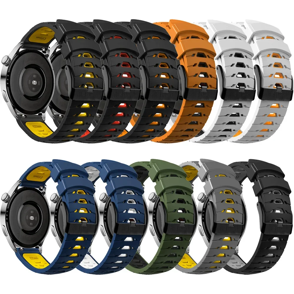 22mm Watchbands For Xiaomi Mi watch Color Smart Straps Silicone Wristband For Imilab kw66/W12 For OnePlus Watch Bracelet Correa