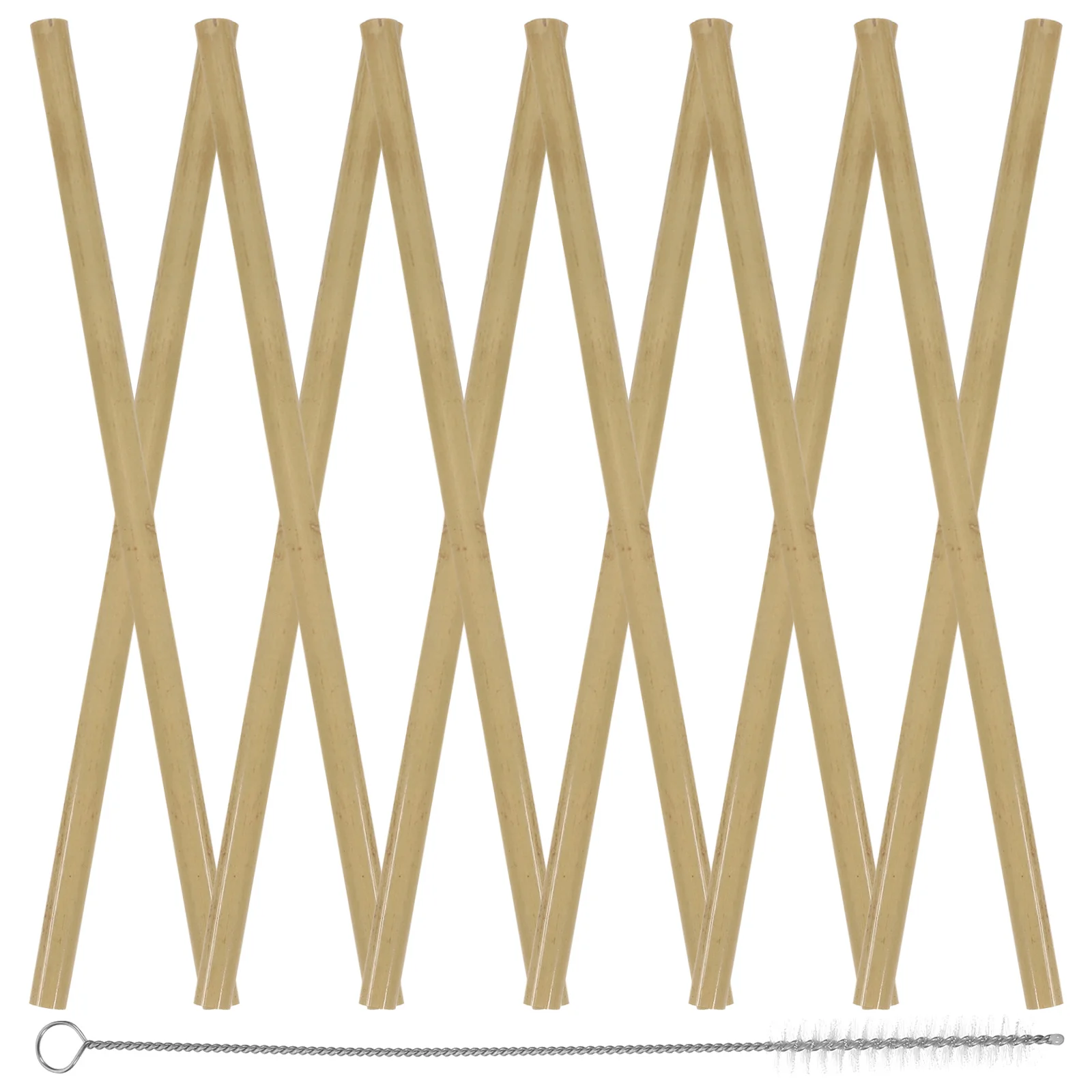 

1Set Bamboo Straws for Drinking Reusable Long Straws Ideal for Party Decoration Juice Bar Safe Non Irritating Sip