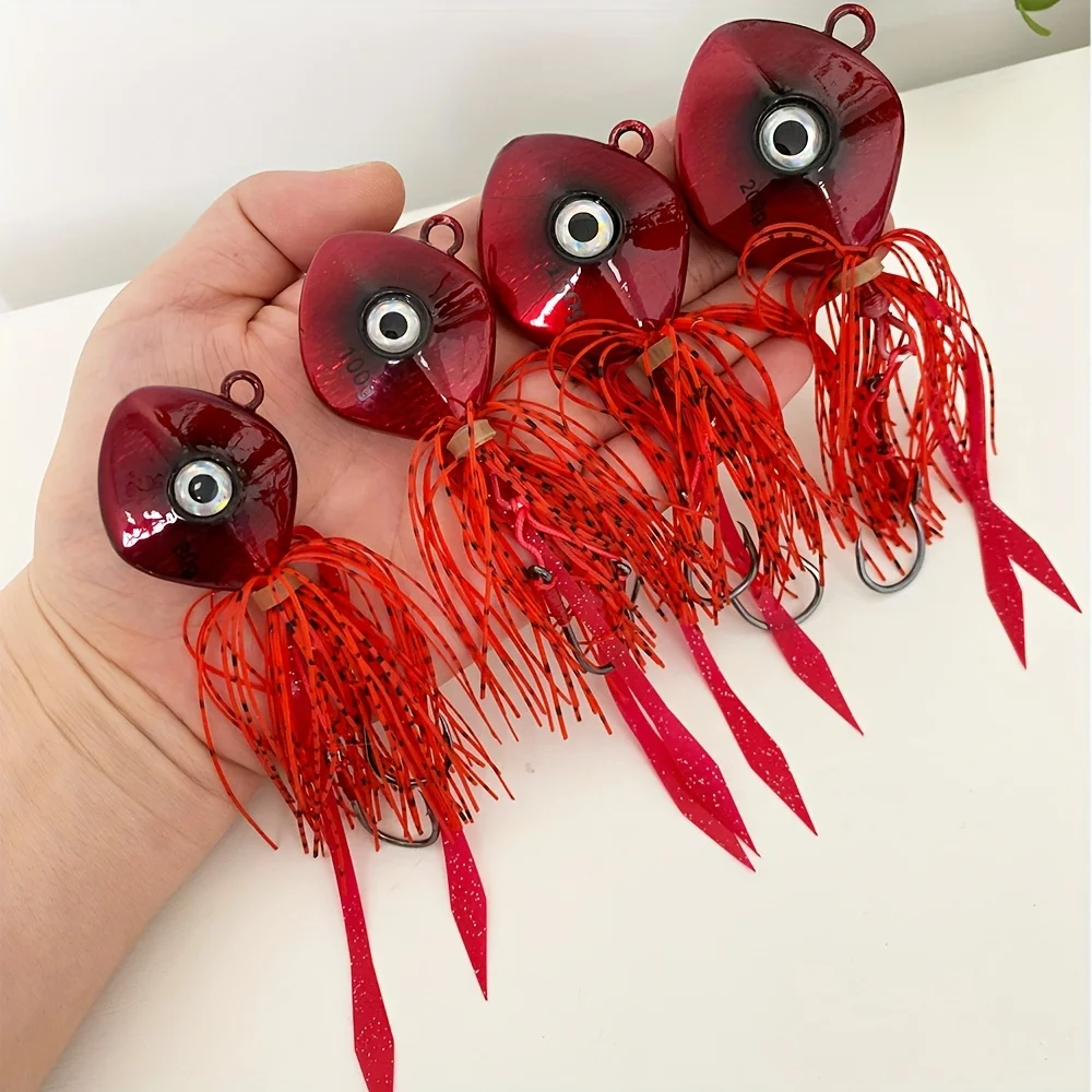 1PC 80g-200g 3D Augen Laser Jig Köder-Sockel Swimbait für Casting & Deep Water Fishing (Salzwasser/Süßwasser)