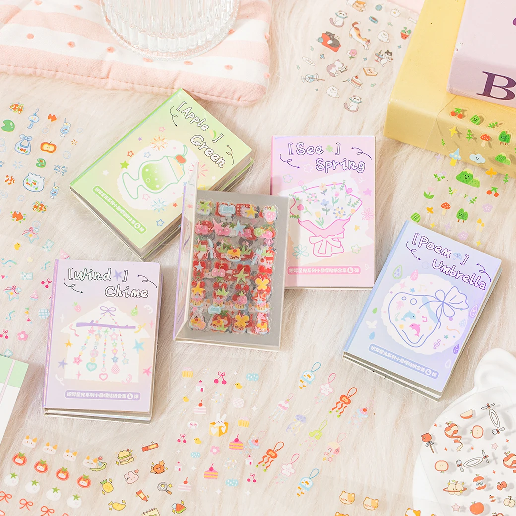 

30 листов Kawaii мини-наклейка с героями мультфильмов, книга «сделай сам», дневник, альбом, скрапбук, креативный материал для коллажа, милые детские канцелярские наклейки