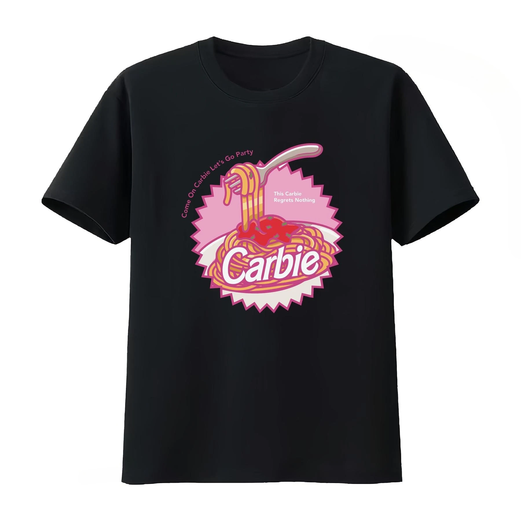 Carbie I Love Carbs Funny Meme T Shirt Ken Weird Weirdcore Ironic That Go Hard Trendy Doll Movie Dreamhouse Pasta vintage homme