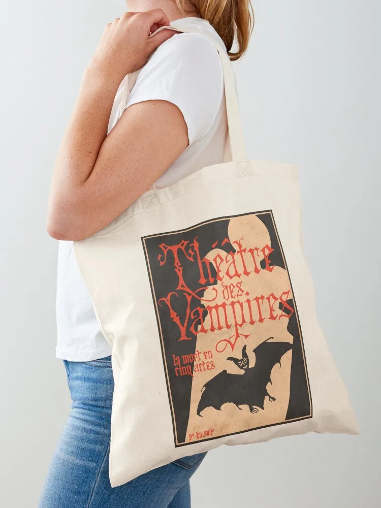 

Théatre des Vampires Poster Interview with the Vampire Fanart Tote Bag tote bag screen large size bags Handbags Custom bag
