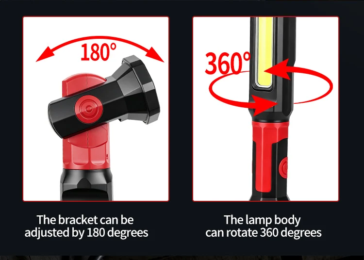 Autoreparatur-Arbeitsleuchte COB Wiederaufladbare Handinspektionsleuchte Notbeleuchtung LED-Arbeitsleuchte – Detail 9
