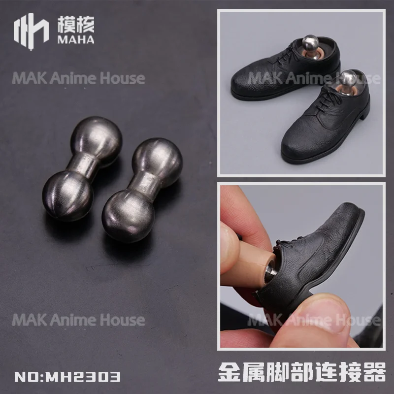 In Stock MH2303 1/6 Scale Metal Connector Foot Connector Body Accessory For 12'' Male / Female Soldier Action Figure Dolls