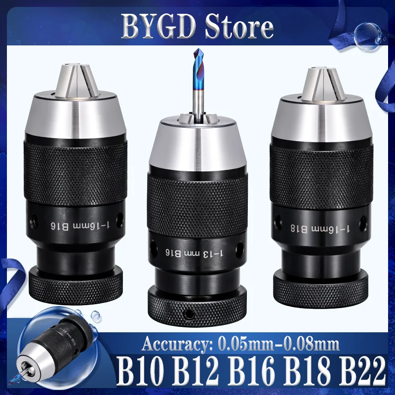 Portabrocas automático B10 B12 B16 B18 B22 JT6 MT2 MT3 MT4 MT Morse, portaherramientas autoajustable, herramienta de soporte