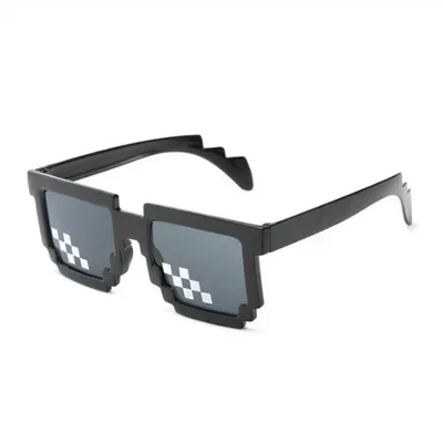 

Mosaic Sunglasses Cool Party Vintage Shades Eyewear For Men Pixelated Sunglasses Black Funny Women Glasses