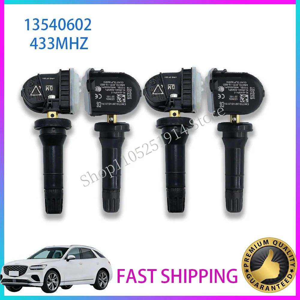 

NEW For Opel Ampera-E Antara (L-A) Karl Mokka (J-A) Vauxhall Viva Cadillac CT6 TPMS Sensor 433Mhz 13540602 13522629 13544442