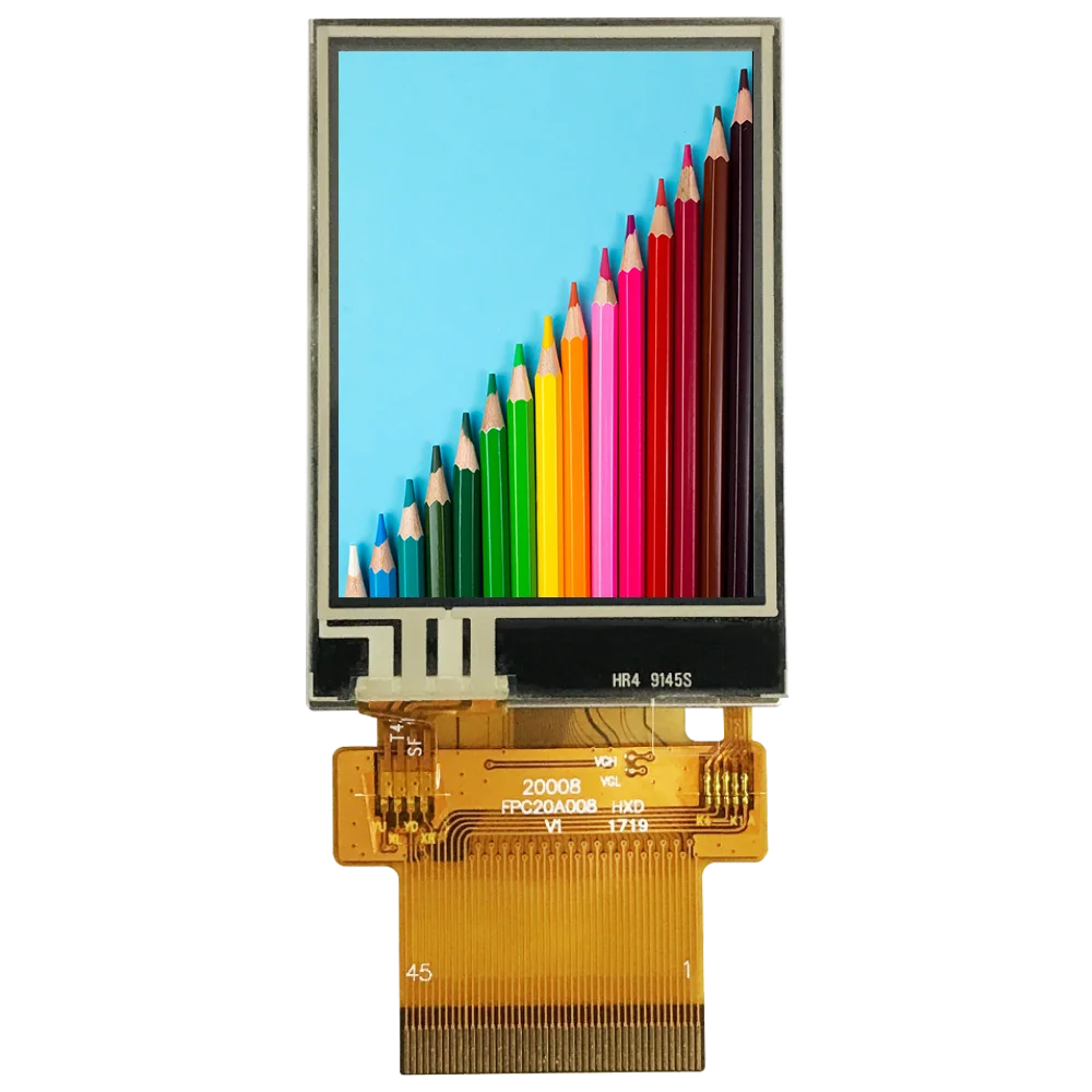 2inch 240x320 TFT display ST7789V MCU SPI RGB interface LCD with resistive touch panel high brightness 500nits indoor device