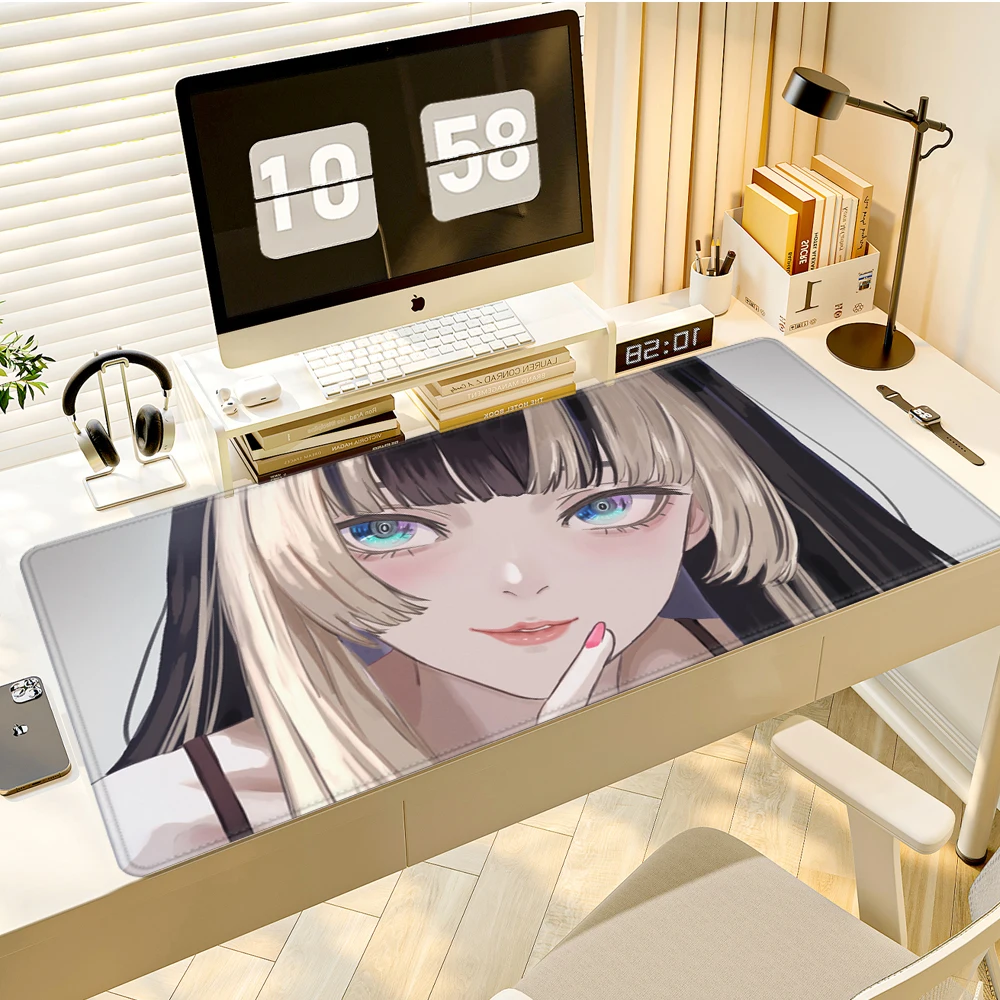 

Игровой коврик для клавиатуры и мыши, настольный коврик для ПК с аниме-девушкой Kawaii, Hololive Juufuutei Raden, милый коврик для геймеров
