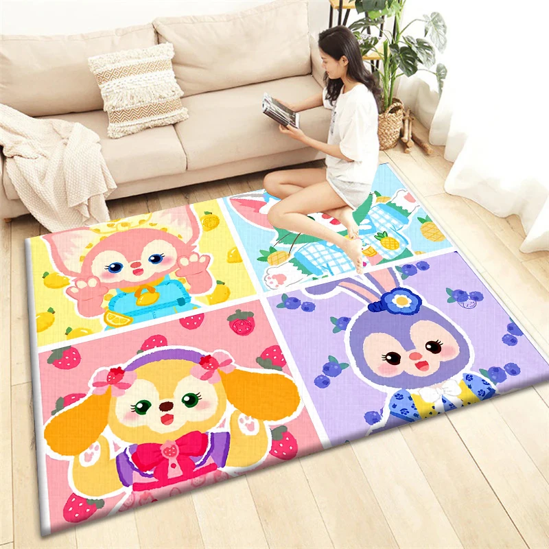 Duffy and his friends print Carpet, Living room Bedroom floor mat Kitchen mat Bedroom Mat,bedroom decor birthday gift Yoga mat