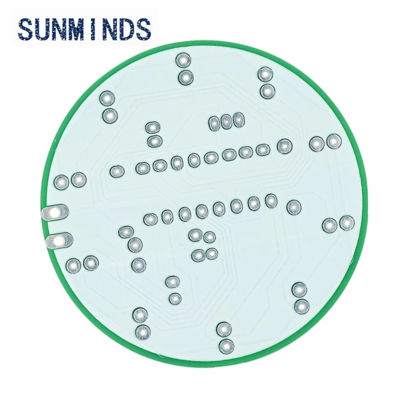 CD4017 التحكم الصوتي الدورية الملونة LED تعميم مجموعة مصابيح المياه DIY ميكروفون التحكم الإلكتروني في الصوت