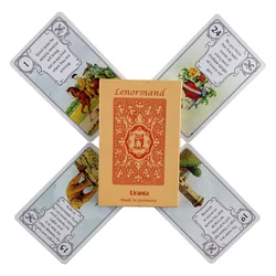 Urania Lenormand Cards A 34 English Fate Divination Deck Borad Games With Paper Guidebook