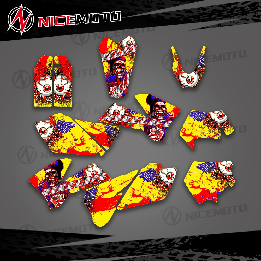 

Team Graphics Background Sticker Decal for KTM EXC 125 200 250 300 400 450 525 2005 2006 2007 Motorcycle Decoration Accessorie