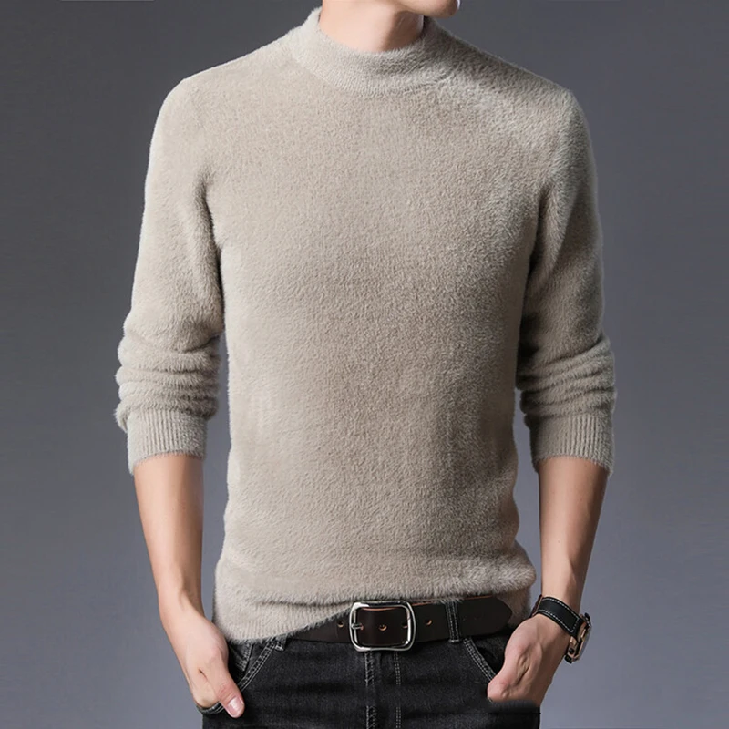 2023 New Fashion Brand Sweater For Mens Pullover O-Neck Slim Fit Jumpers Knitwear Warm Winter Korean Style Casual Mens Clothes