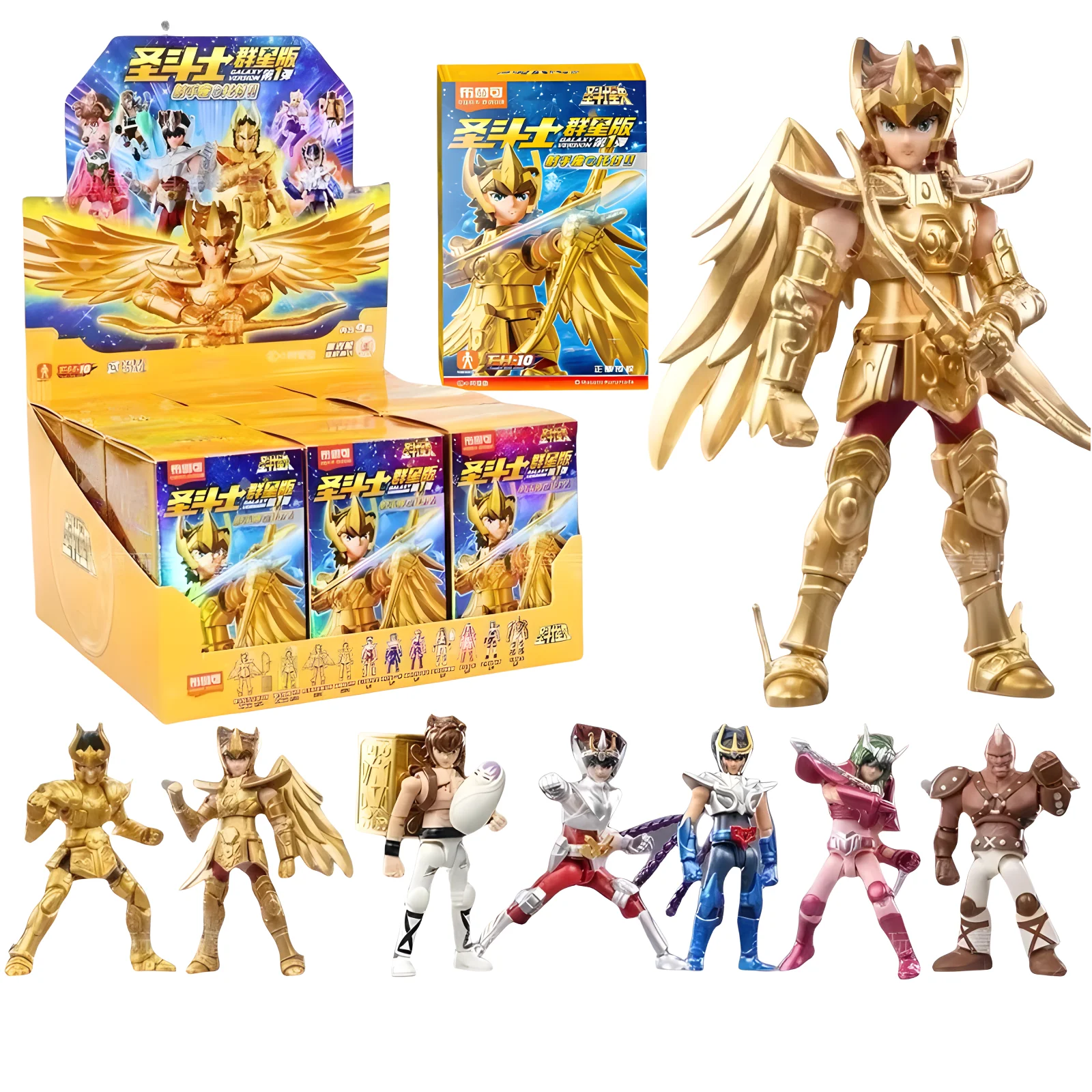 Original Blokees DIYSaint Aries Mu Leo Aiolia Virgo Shaka Scorpio Milo Sagittarius Aiolos Building Blocks Action Figure Kids Toy