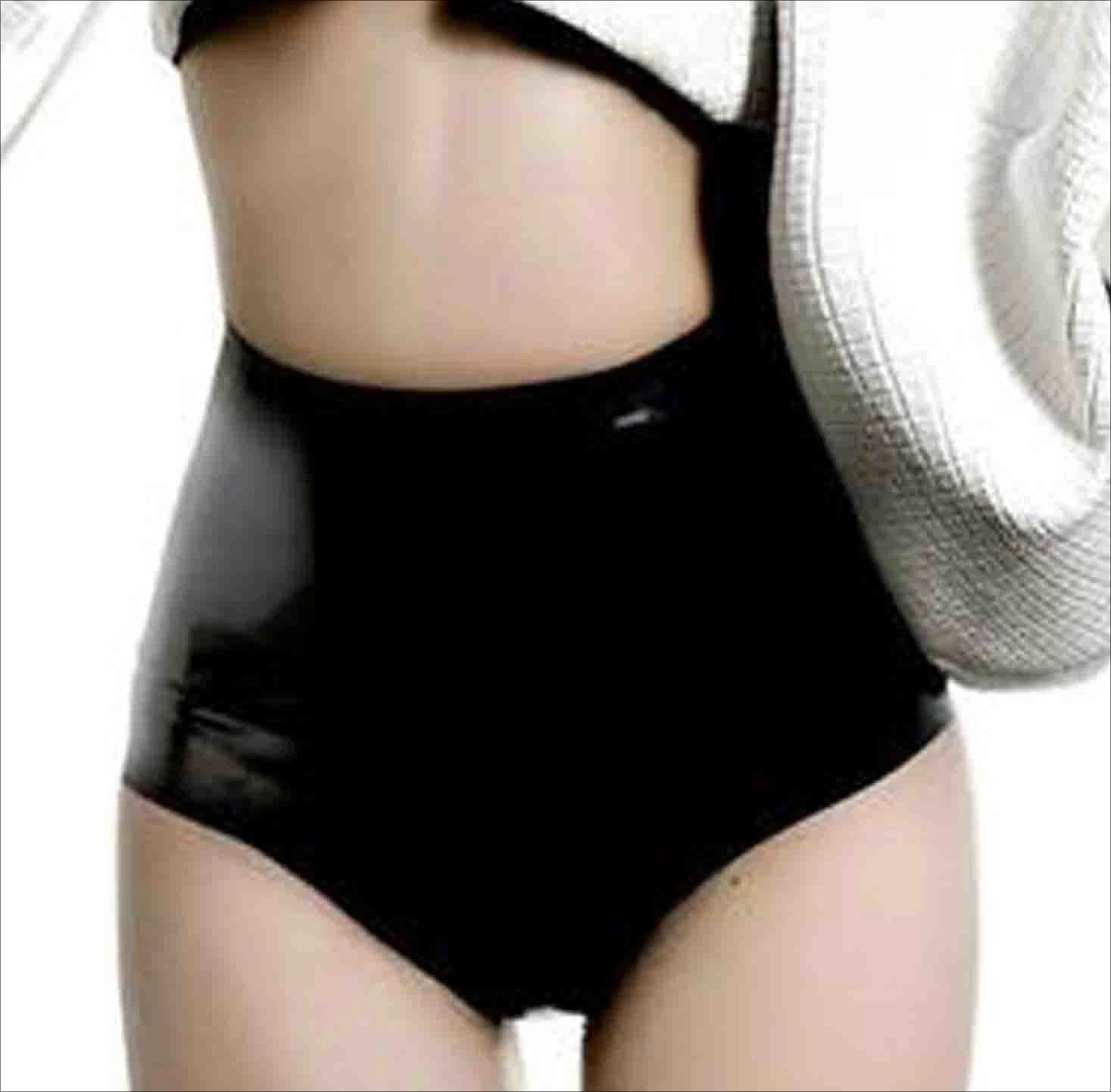 

Latex Women's High Waist Briefs