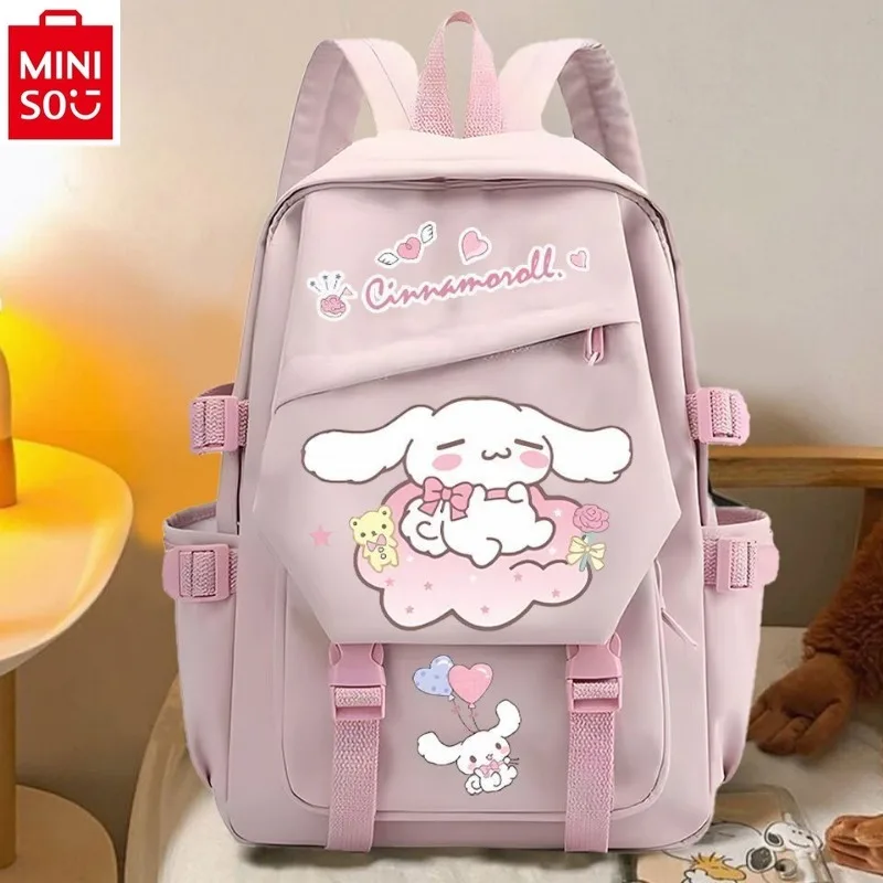 

MINISO San Liou Cartoon Jade Gui Dog Suitable for Students Large Capacity Durable and Versatile Backpack