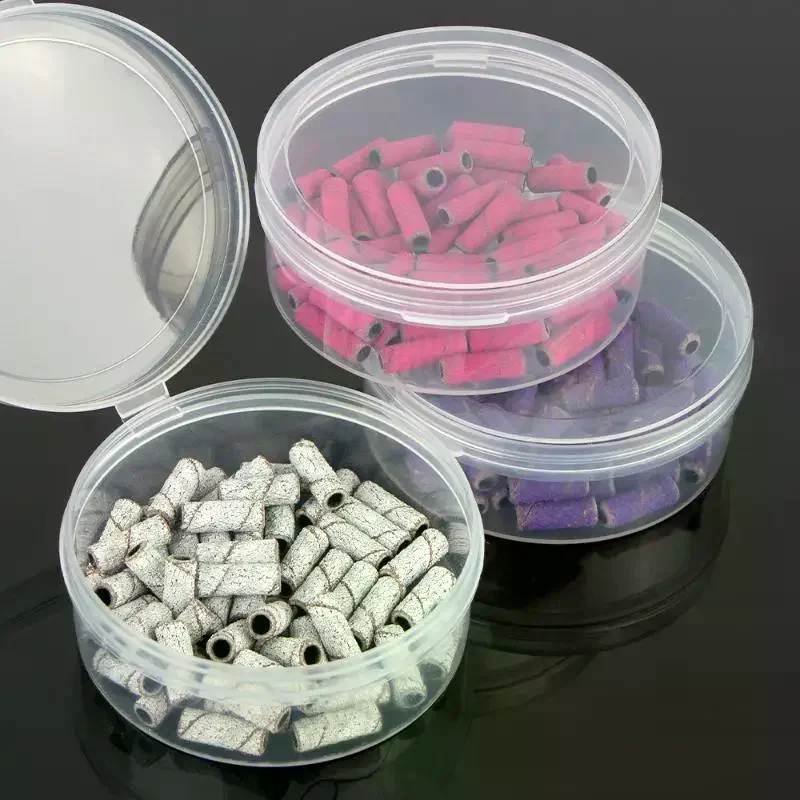 

50 Pcs 3.1MM Mini Nail Sanding Bands UV Gel Acrylic Polish Remover Nail Tool Set 120/150/180/240 Grit