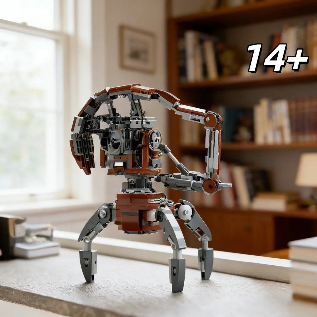 

Новый механический боевой робот-конструктор: полностью подвижная модель меха для взрослых, сложная сборка, настольное украшение