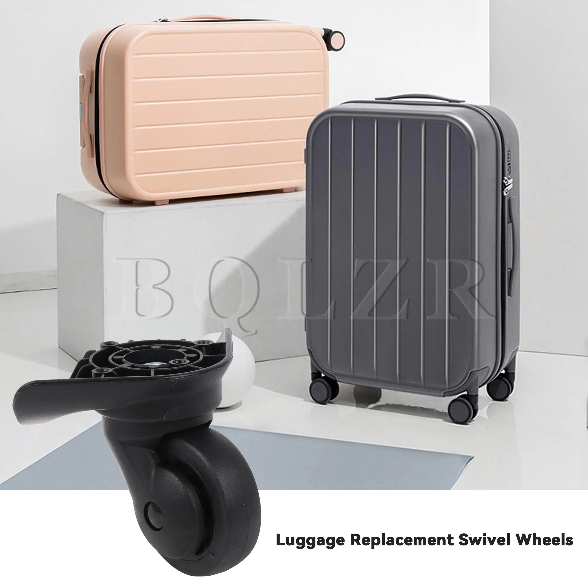 BQLZR Luggage Swivel Wheel Travel Suitcase Casters 2.95 Inches W076 Black Kit