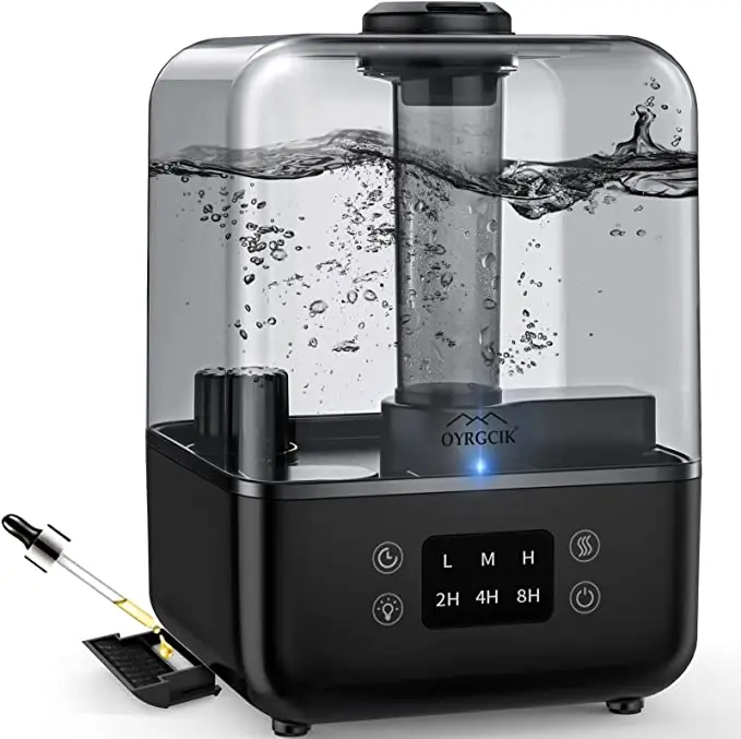 Merca H2o العلوي ملء التحكم الرقمي رائحة مصباح ليد كول ميست الطفل المرطب المنزل مرطبات الهواء بالموجات فوق الصوتية