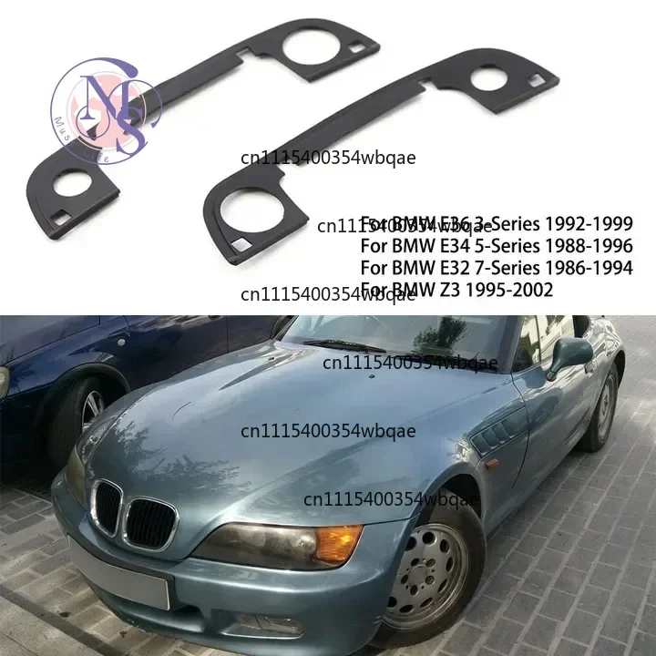 ZOCI-FOR-2Pcs Exterior Door Handle Rubber Seal Kit For 3 5 7 Series E36 E34 E32 Z3 Auto Door Exterior Replacement Parts