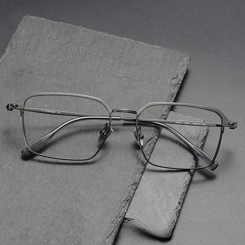 

2026 Pure Titanium Eye Glasses Frames Men Brand Design Square Eyeglasses Women Ultralight-Weight Japanese Korean Eyewear