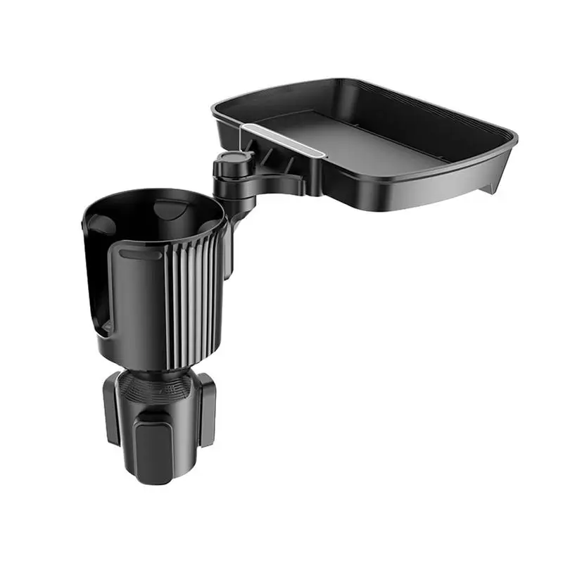 Car Cup Holder Expander Adjustable Rotatable Extender Tray Car Food Table Tray For RVs Golf Carts Space Saving Drink Holder For