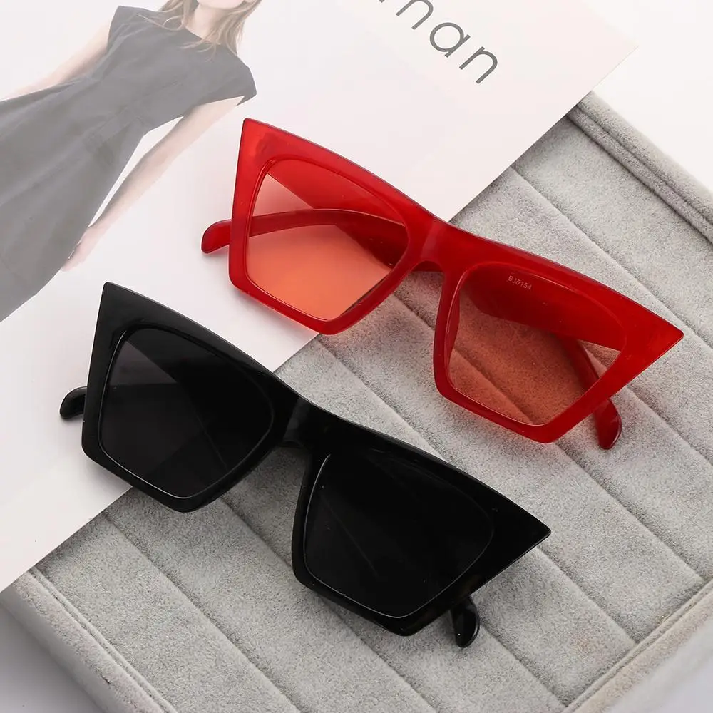 Summer Square Sunglasses UV400 Protection Square Frame Streetwear Style Sun Glasses Vintage Shades Goggles Sunglasses for Women