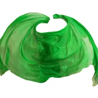 100% seda rendimiento danza Color sólido textura ligera velo chales mujeres bufanda disfraces accesorios velos de danza del vientre 250cm x 114cm