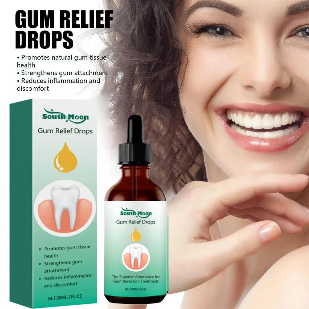 Gum Repair Drops Promotes Natural Gum Tissue Health Relieve Receding Gum Repair Strong Teeth Strengthen Gums Dental
