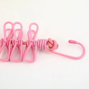 حبل الغسيل الملابس المحمولة مع 12 مقطع قابل للسحب مجفف الملابس حبل تجفيف الرف القماش خط معلق للأماكن الخارجية أعلى 6 حبل الغسيل مبيعات - No2