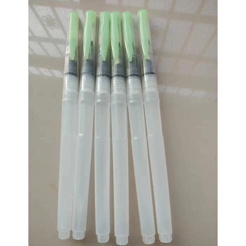 

6pcs Water Storage Paint Brush Set Colorful Watercolor Brushes Premium Material Durable Practical Easy Clean Less Mess Suitable