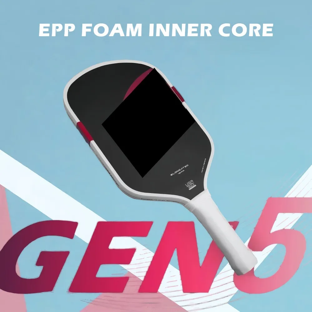 

Одобрено USAPA | Весло Gen5 Pickleball | T700 Углеродное волокно 16 мм из пенопласта EPP для горячего прессования Unibody