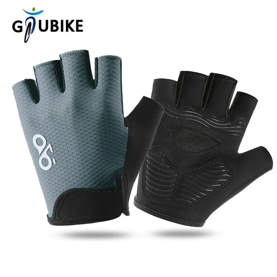 GTUBIKE 通気性ハーフフィンガーサイクリンググローブアンチスリップパッドオートバイ MTB ロードバイク手袋男性女性スポーツ自転車手袋