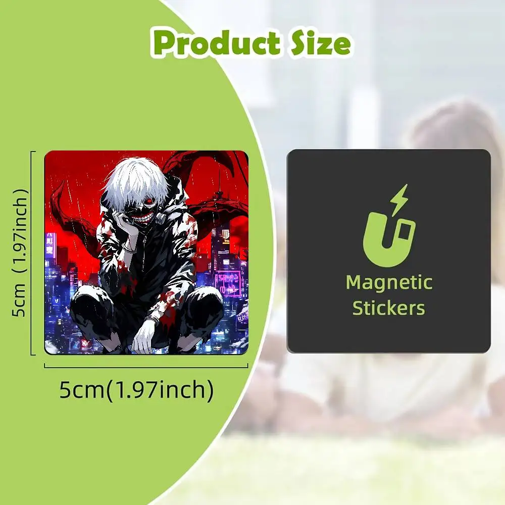 FOR Tokyo Ghoul Ken Kaneki Refrigerator Magnet Creative Kitchen Home Decoration Soft Magnetic Festival Gifts Multi Scene Use