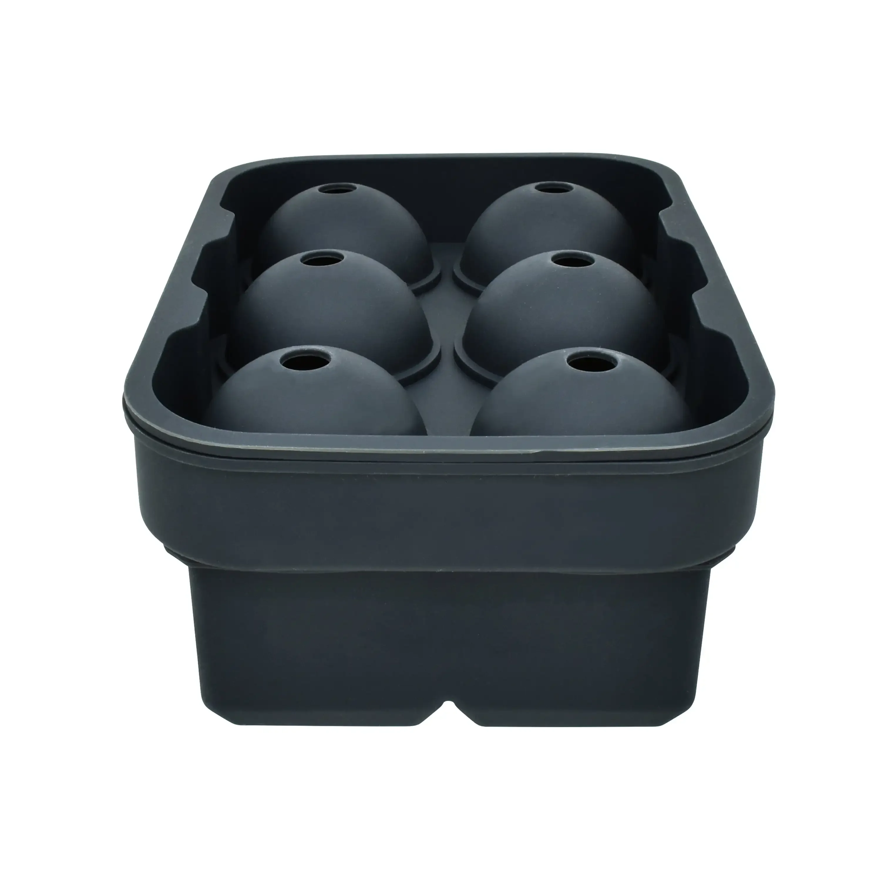 Quadrado e esfera Silicone Ice Cube Tray, Combo cinza, 2 Pack