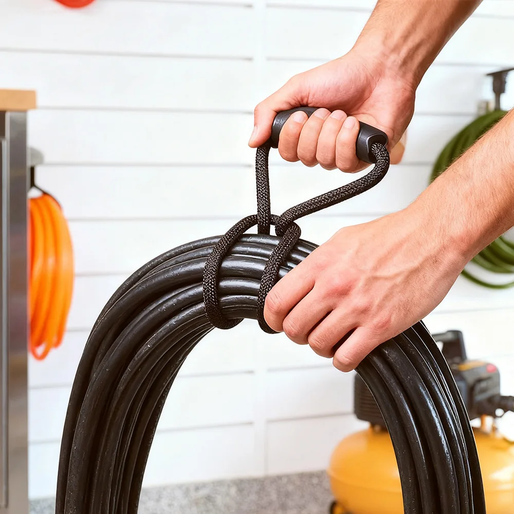 Heavy-Duty Nylon Suspension Wire Storage Straps with Lifting Handle Water Pipe Organization Home Solution